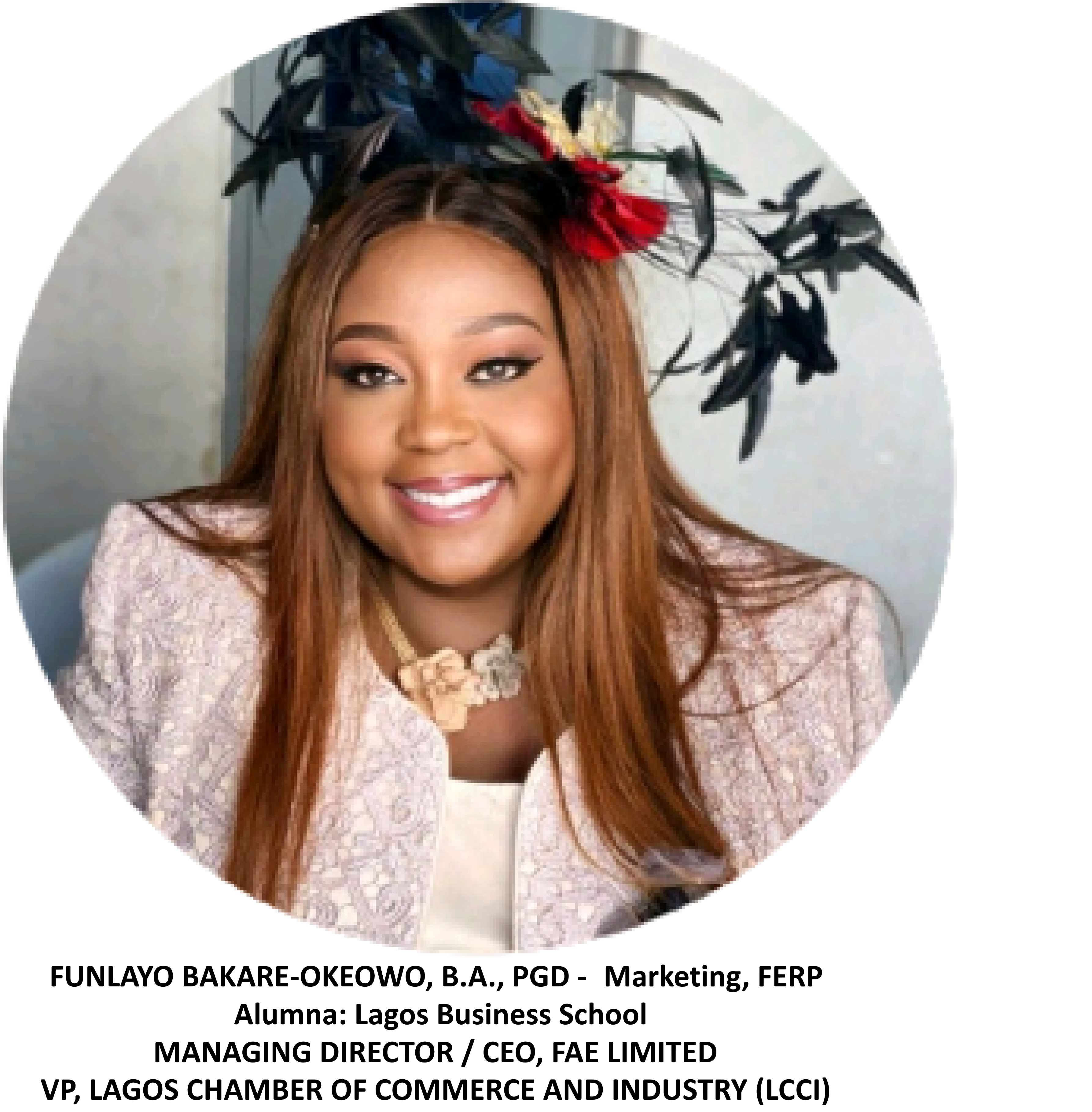 Funlayo Bakare-Okeowo, B.A, PGD-Marketing, FERP